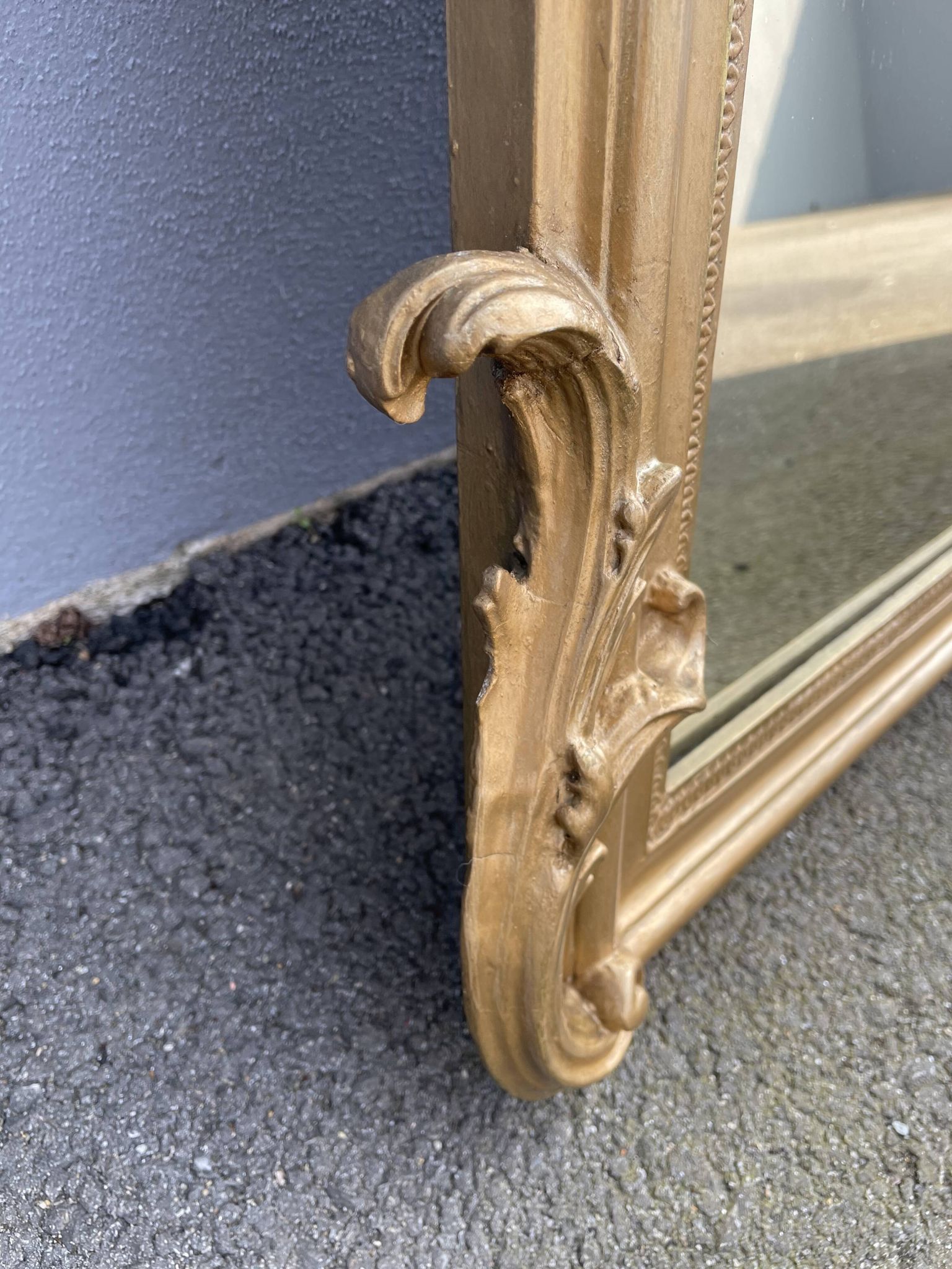 Napoleon III mirror with bird pediment 112 x 67