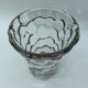Glass vase or transparent crystal honeycomb art deco