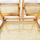 Set of folding chairs with raffia, Germany, 1980s.