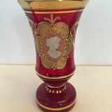 Vase en verre coloré