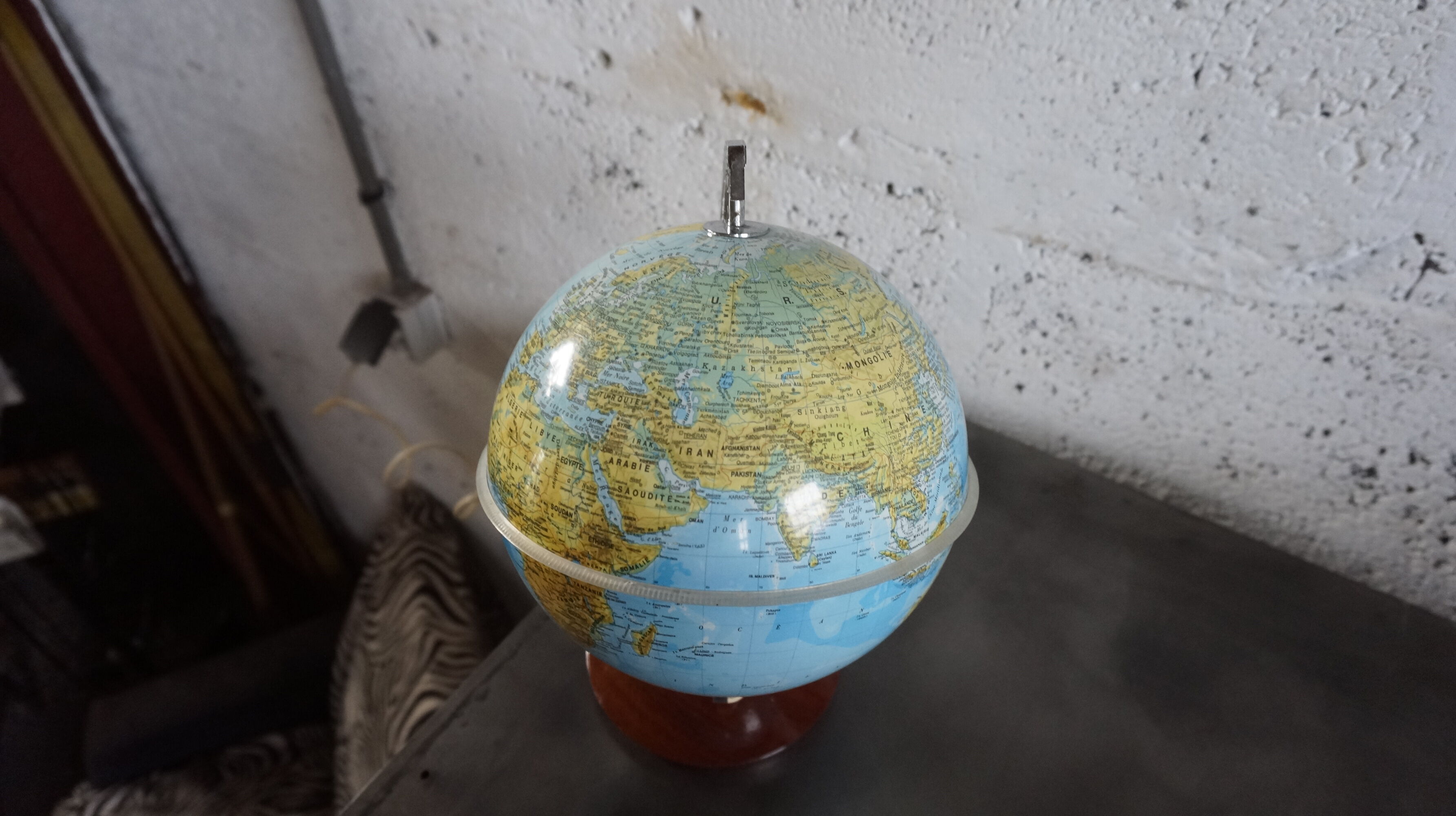Mappemonde lumineuse