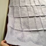 Old embroidered table napkin AC lilac