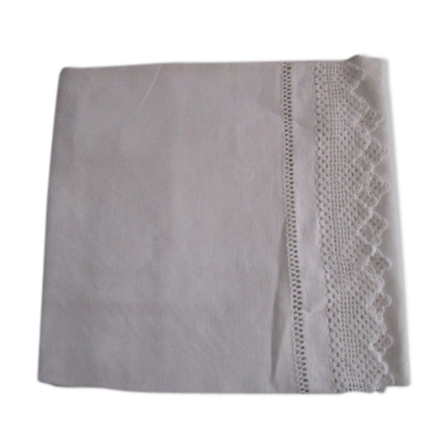 Old pillow tai embroidered in cotton 77x77cm