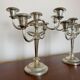 Chandeliers métal argenté années 70 (X2)