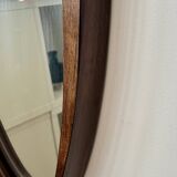 Italian solid teak mirror, 1960