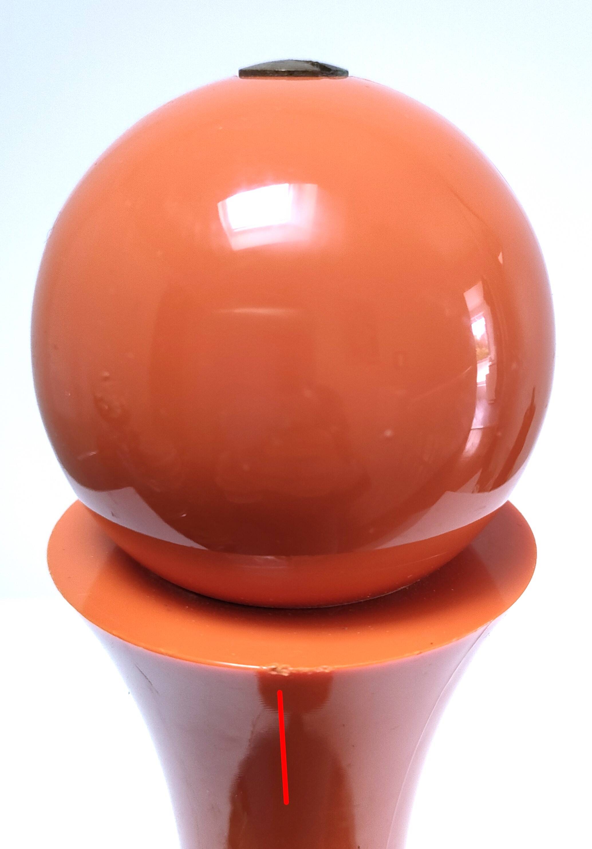 Luigi Massoni pepper mill for Guzzini orange