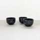 Black and gray ceramic mugs