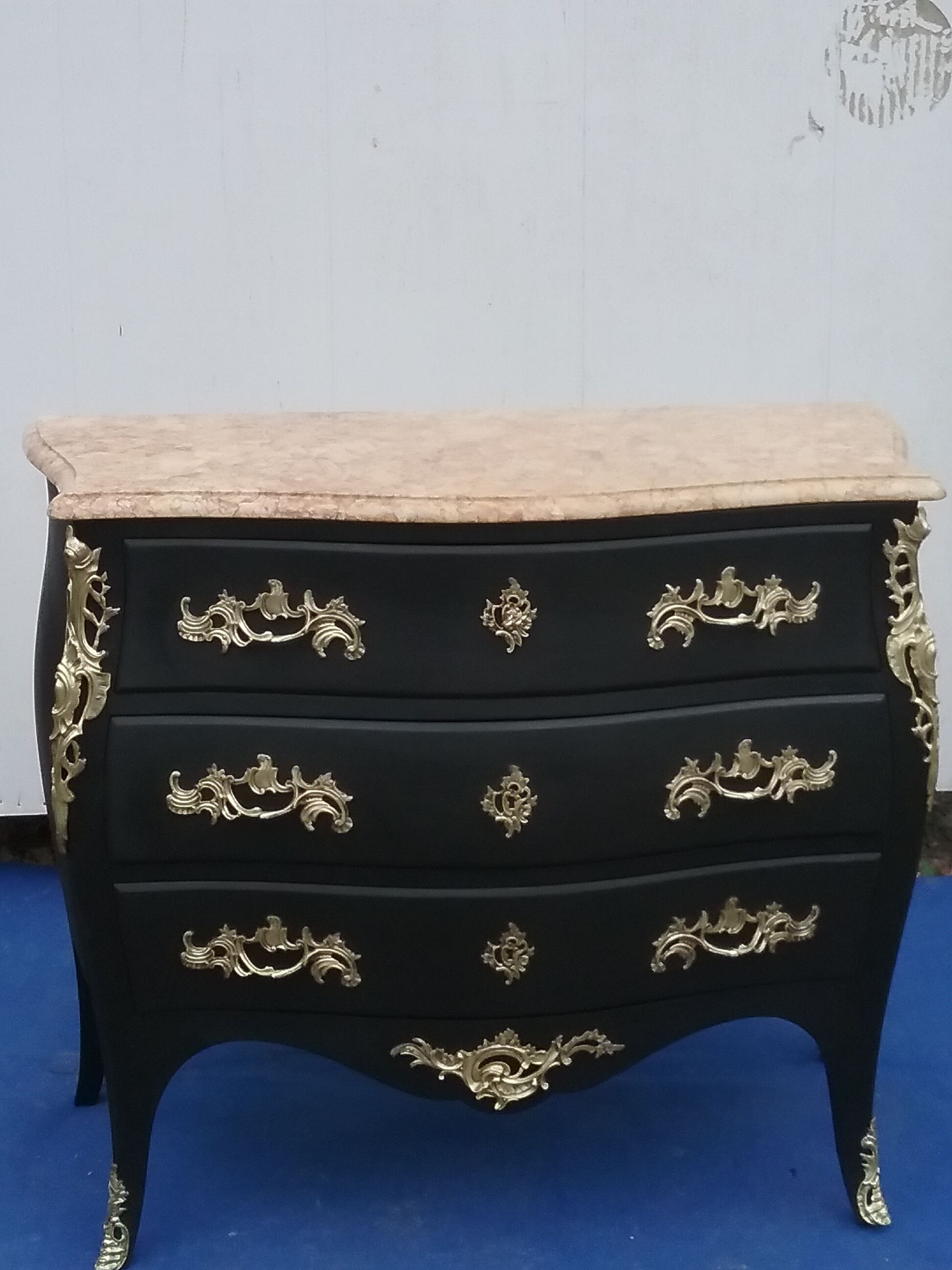 Commode style L XV black