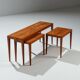 3 tables gigognes en teck par Severin Hansen pour Haslev, Danemark 1960