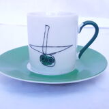4 cups with drawings by Miro