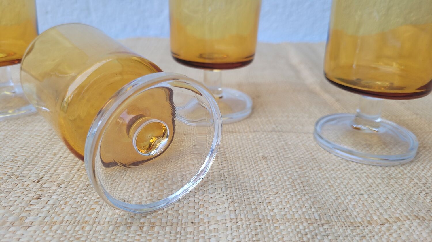 70's stemmed glasses