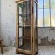 19th-century English pine display cabinet