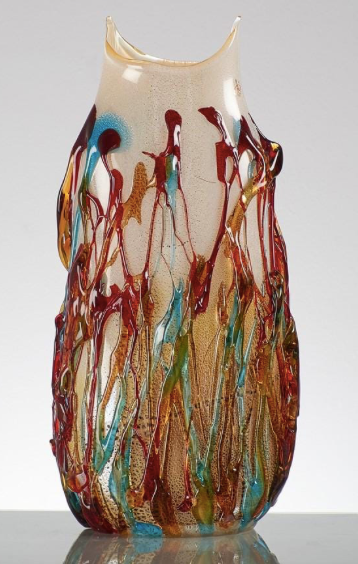 Murano glass sculpture vase Sergio Costantini