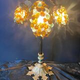 Large grape cluster lamp, Murano glass, 1950.