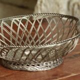 Braided metal basket