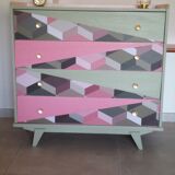 Commode en bois massif