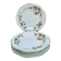 Six vintage flat English plates by Churchill Staffordshire.