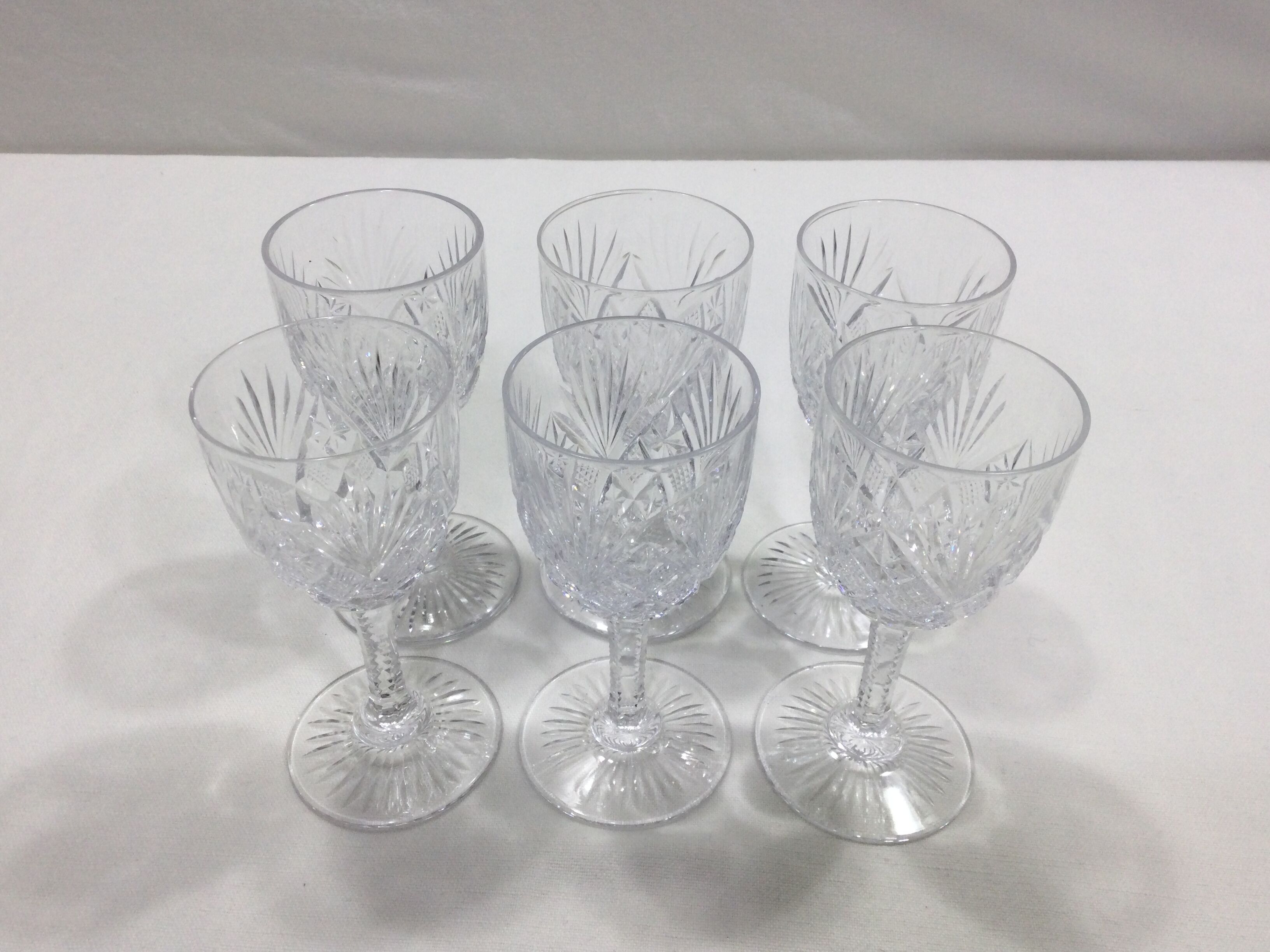 Saint Louis - 6 White Wine Glasses Gavarni Model