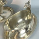 Pair of gooseneck sausages model Malmaison by Maison Christofle XXth