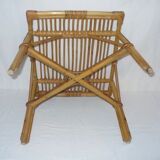 Rattan coffee table from the 1950s