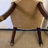 Pair of toad armchairs without armrests