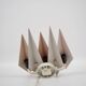 Pair of 2 Danish vintage wall lamps Diamant by Holm Sorensen, 1960