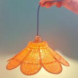 Rattan flower suspension