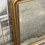 Mirror gilded rounded corners 109x80cm