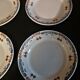 Series of six flat plates in BV ceramic South East earthenware