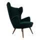 French Kvadrat Tonica Wingback Chair, 1950s
