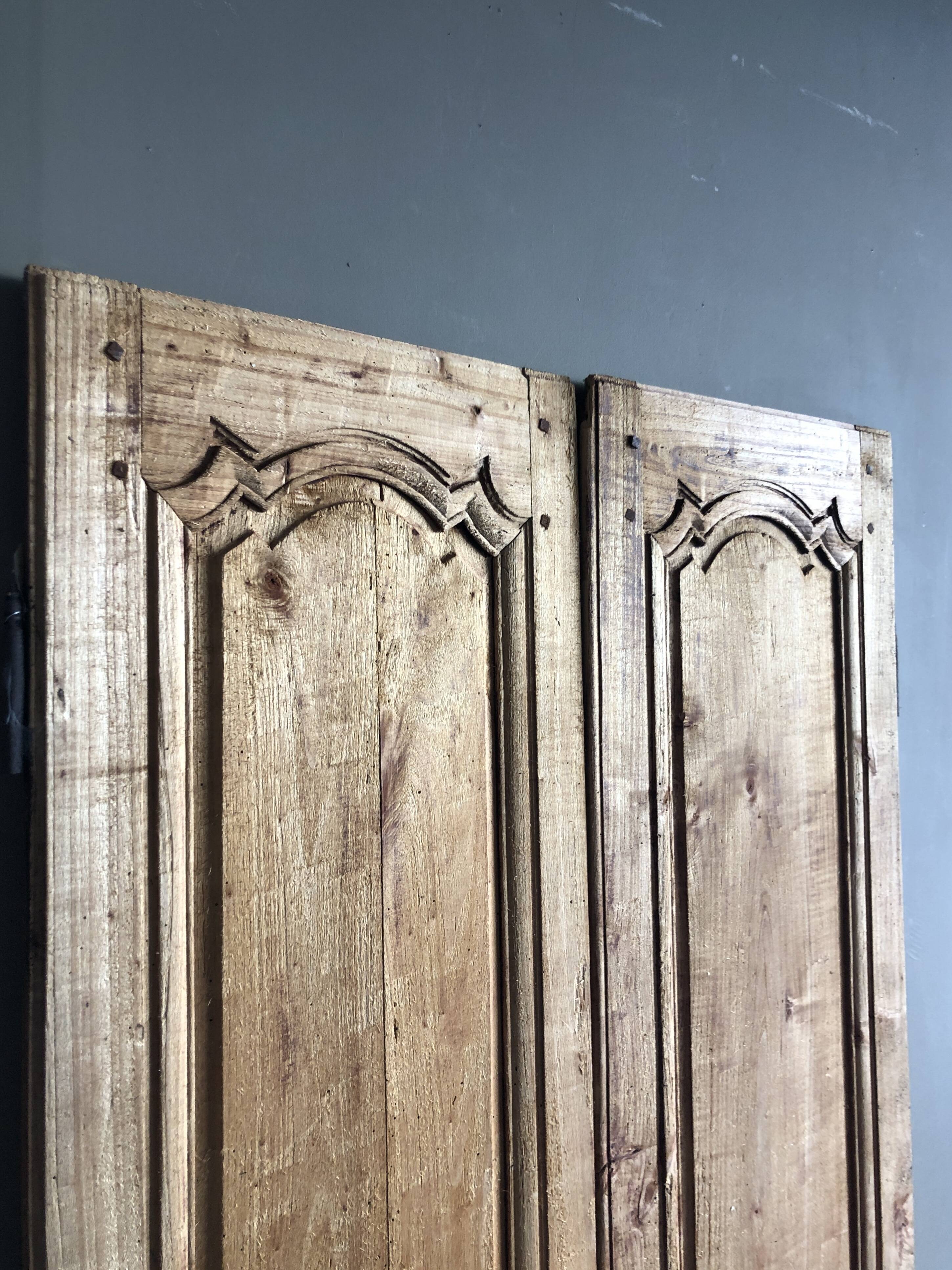 Pair of cupboard doors - late 18th century