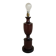 Table lamp base in turned solid wood (mahogany) - mid 20th century.