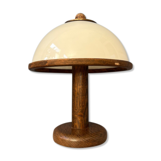 Lampe de table en bois Steinhauer champignon