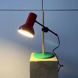 Color block table lamp