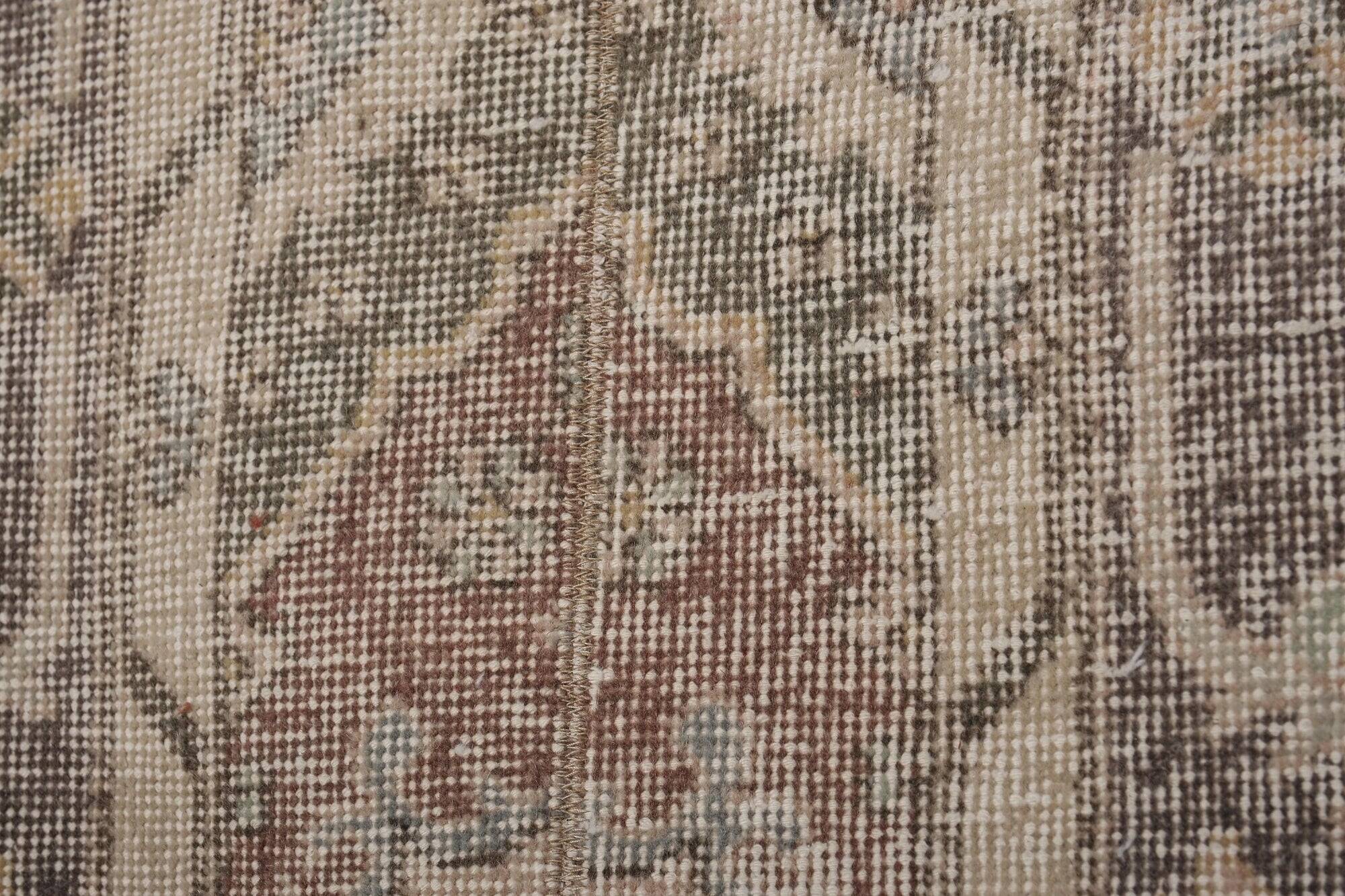 Vintage Turkish hallway rug 63x746 cm