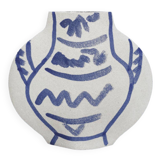 Ceramic Vase 'Blue Pattern'