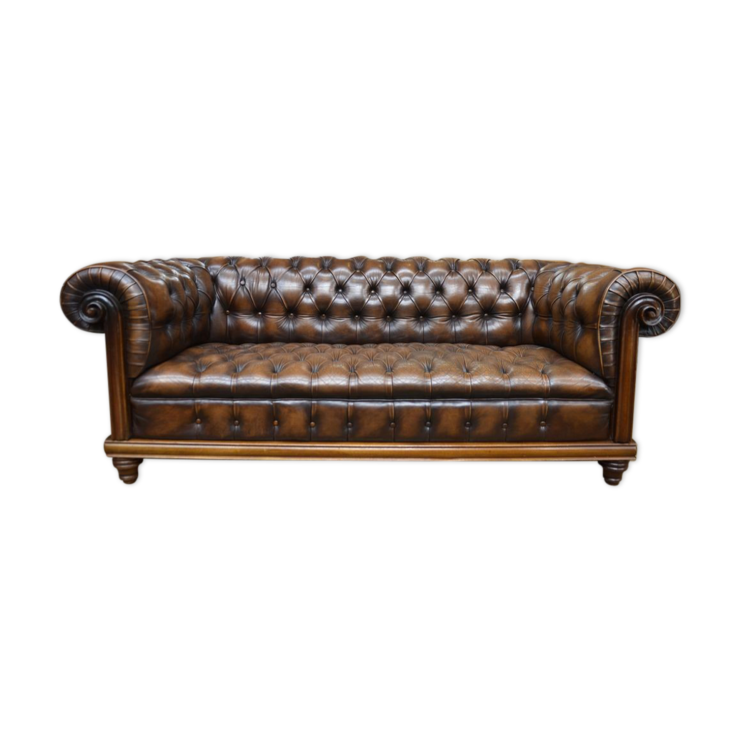 Chesterfield leather sofa