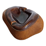 Cendrier en cuir