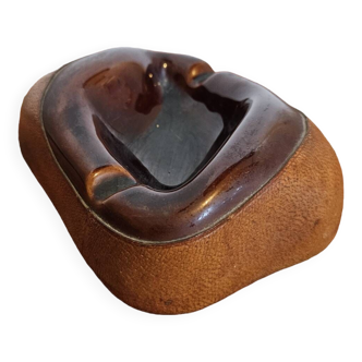 Leather ashtray