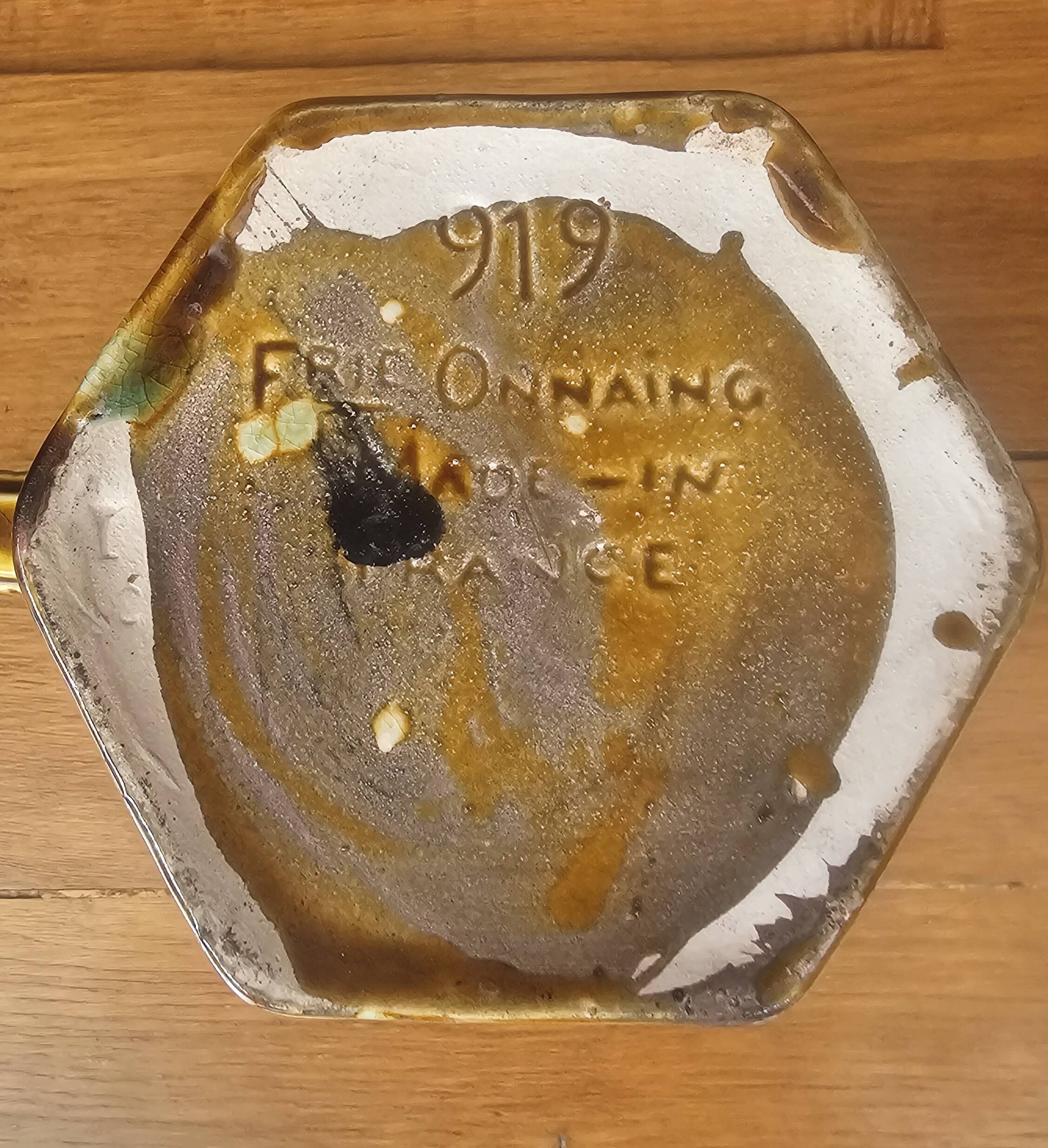 Art Deco slipware water jug