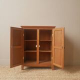 Armoire en chêne vintage pour poupée jouet ancien pieds compas années 50