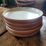 Authentic stoneware dinner plates