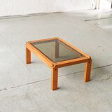 Coffee table in style of Pierre Chapo
