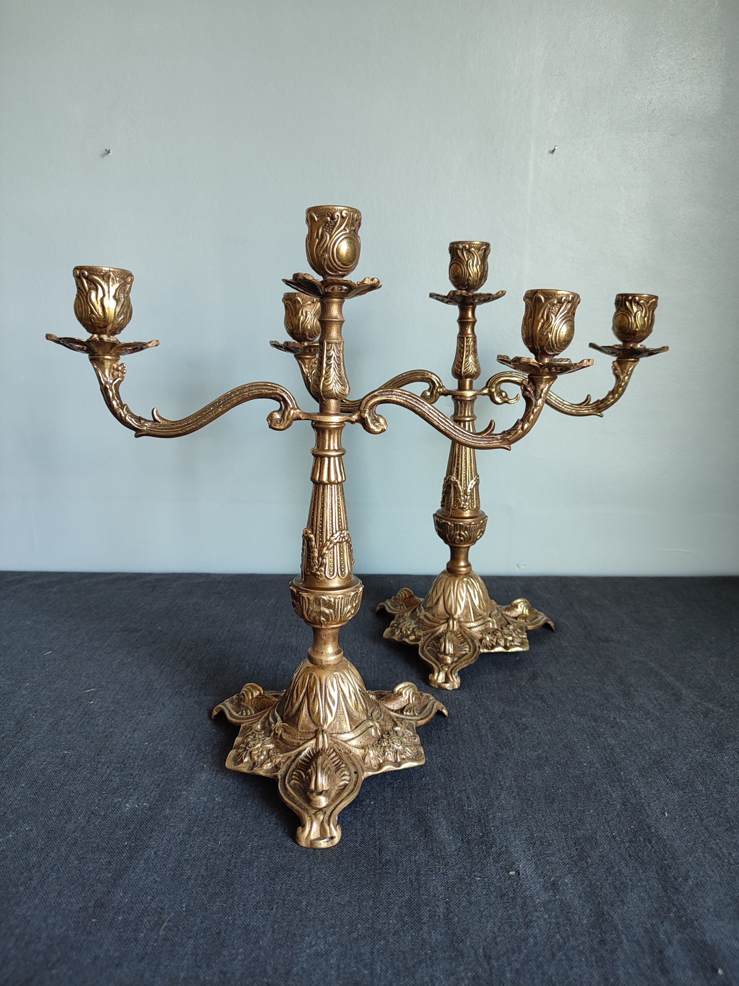 Pair of vintage candlesticks