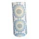 Vintage lampenkap, blauw, Bloemmotief.