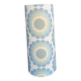 Vintage lampenkap, blauw, Bloemmotief.