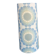 Vintage lampenkap, blauw, Bloemmotief.