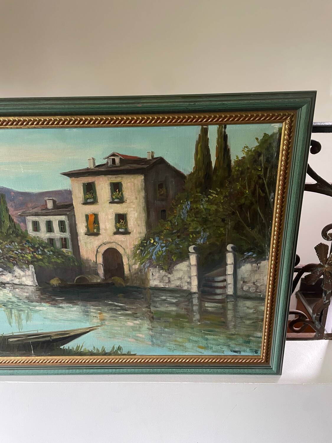 Large 20th century oil on canvas signed J. Beyly
