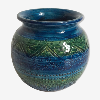 Vase en céramique Bitossi par Aldo Londi, Italie années 60