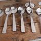 Set of footed cups and 6 spoons L’Étang Rémy